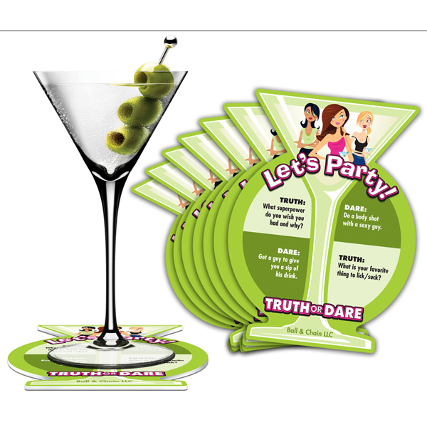 Adult Product 18+ - Truth or Dare Party Coasters - Ball & Chain - Special Offers - KS Store