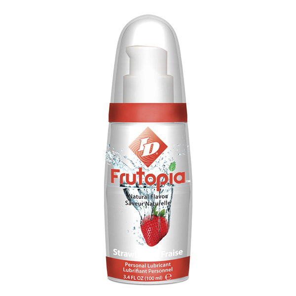 Adult Product 18+ - ID Frutopia Pump - Strawberry 100 ml (3.4 fl oz) - ID Lubricant - Lubricants - KS Store