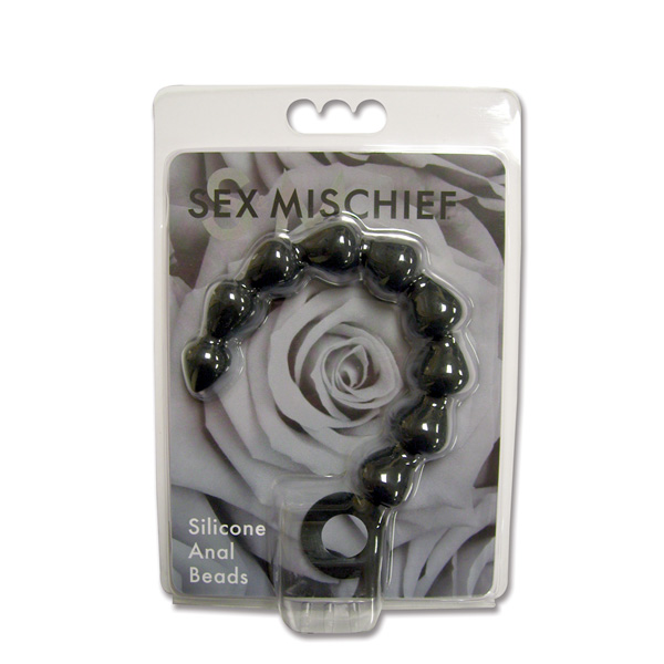 Adult Product 18+ - S&M Black Silicone Anal Beads - Sex & Mischief - Anal Play - KS Store