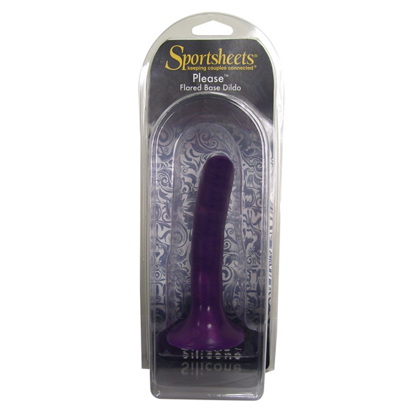 Adult Product 18+ - Sportsheets Strap On - "Please" Silicone Dildo - Lavender Pearl - Sportsheets - Toys & Accessories - KS Store