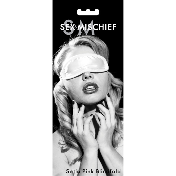 Adult Product 18+ - S&M Satin Blindfold - Light Pink - Sex & Mischief - Special Offers - KS Store