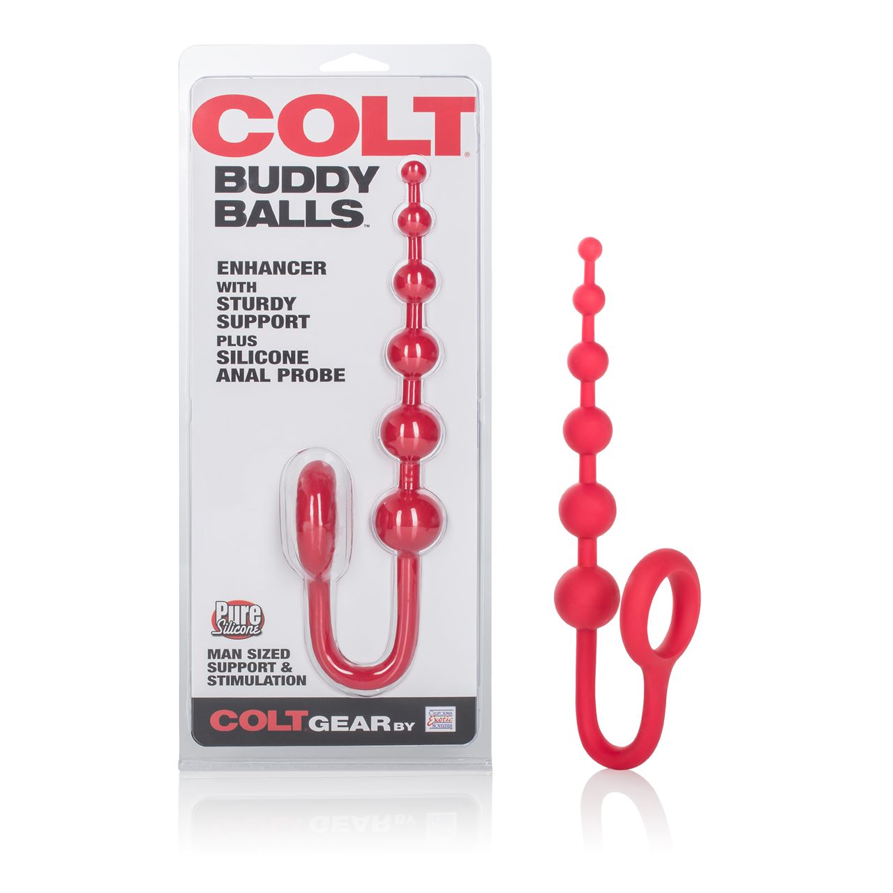 Adult Product 18+ - COLT Buddy Anal Balls - Red - COLT - Colt - KS Store