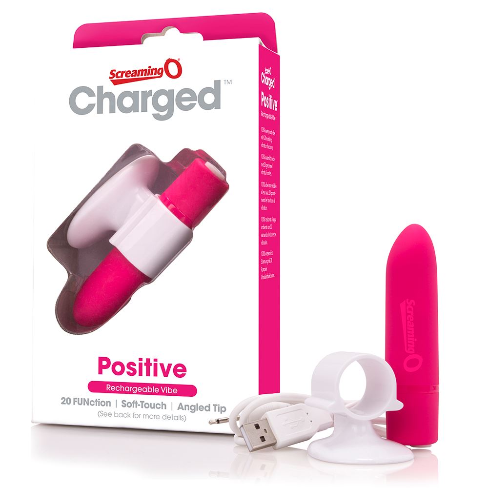 Adult Product 18+ - Screaming O Charged Positive Vibe - Strawberry - Screaming O - Screaming O - KS Store