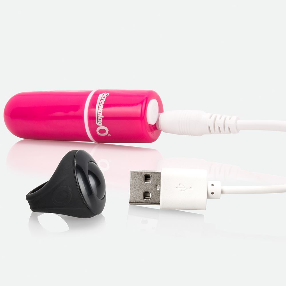 Adult Product 18+ - Screaming O Charged Vooom Remote Control Bullet - Pink - Screaming O - Screaming O - KS Store