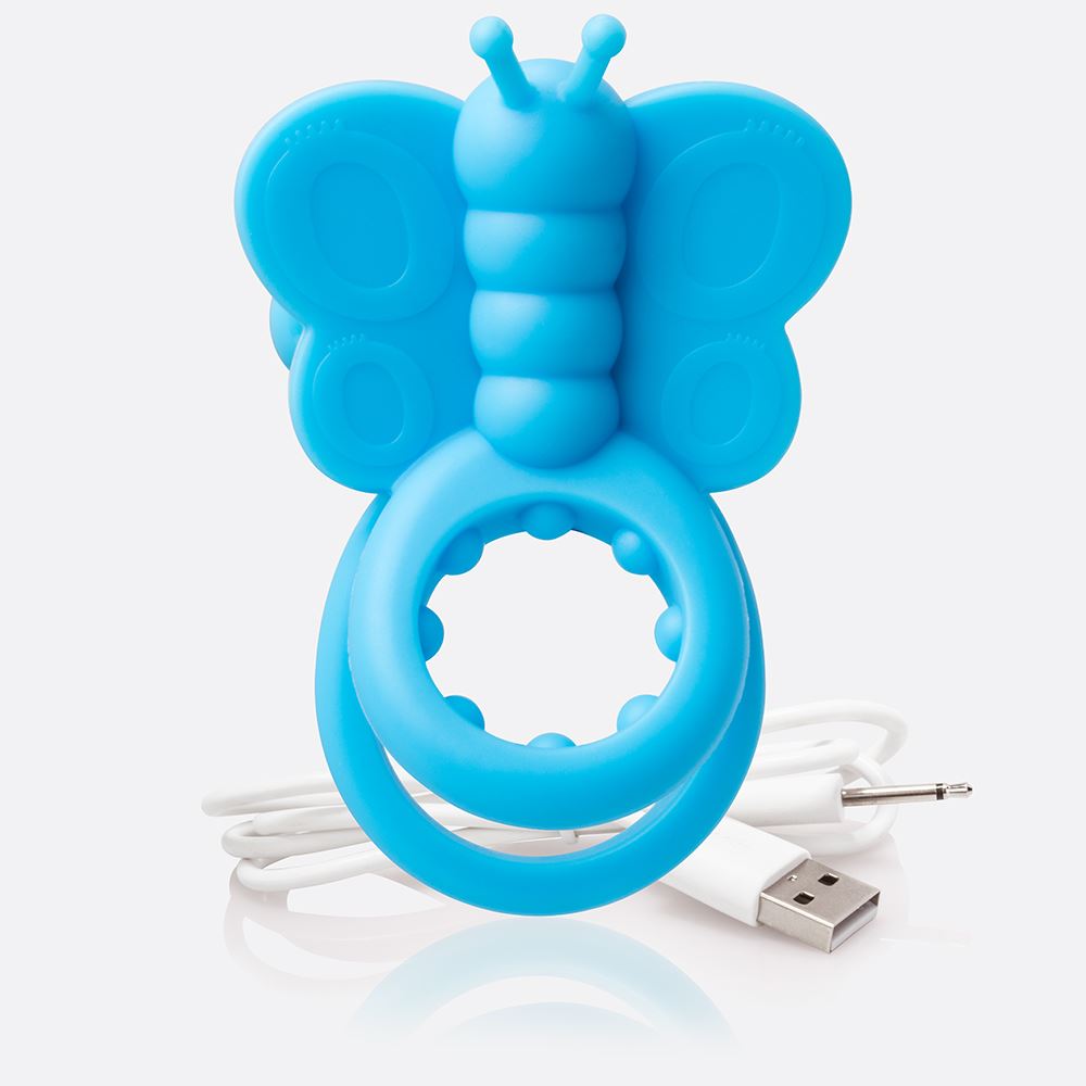 Adult Product 18+ - Screaming O Charged Monarch Wearable Butterfly Vibe - Blue - Screaming O - Screaming O - KS Store