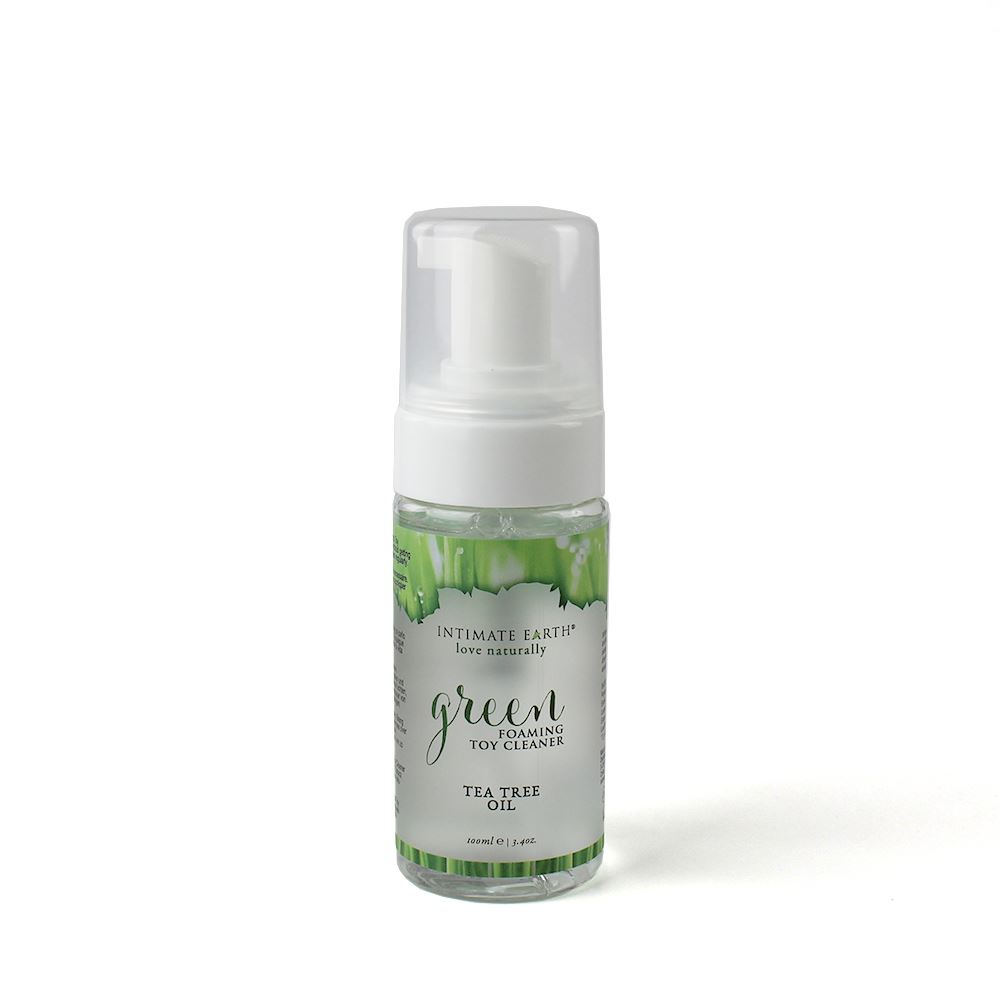 Adult Product 18+ - Intimate Earth Green Tea Tree Oil Foaming Toy Cleaner 3.4oz - Intimate Earth - Intimate Earth - KS Store