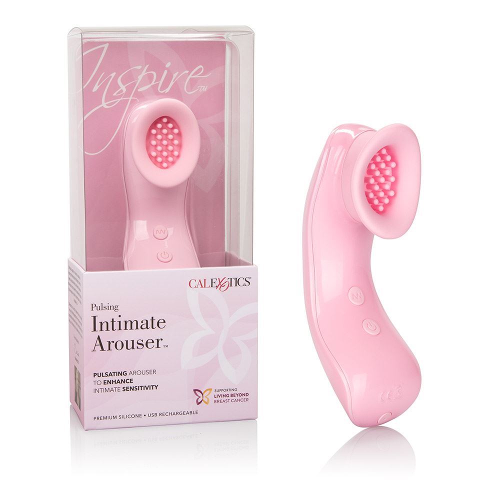 Adult Product 18+ - Inspire Pulsing Intimate Arouser - Pink - California Exotics - Wholesale Vibrators - KS Store
