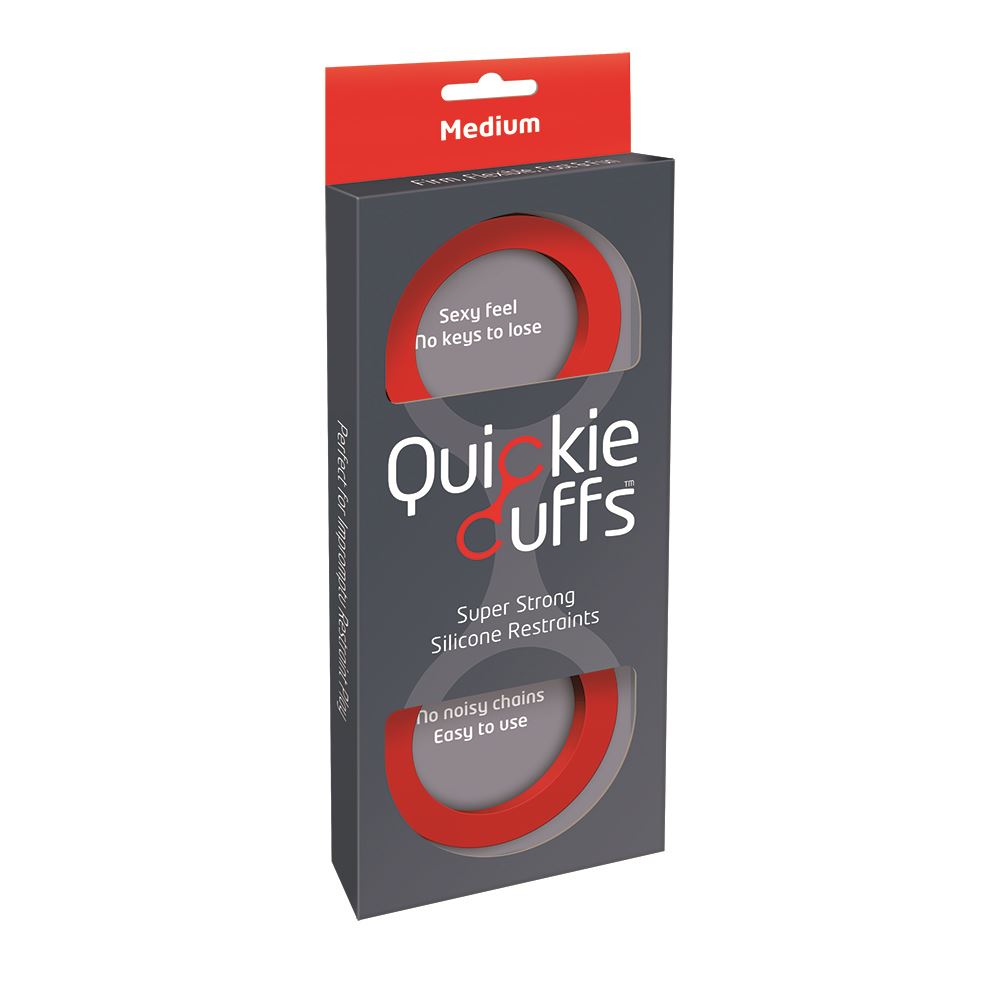 Adult Product 18+ - Quickie Cuffs Red (Medium) - Quickie - Quickie - KS Store