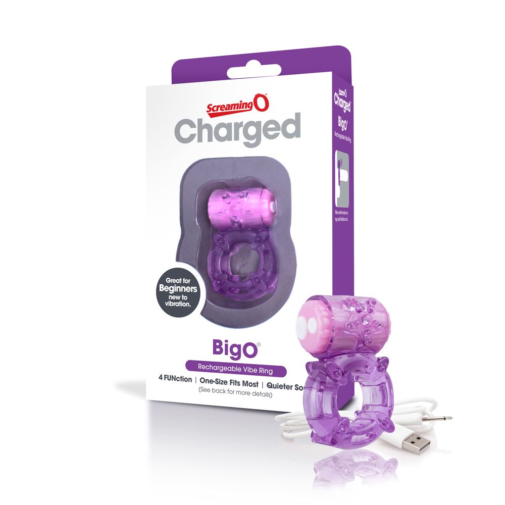 Adult Product 18+ - Screaming O Charged - The Big O Purple - Screaming O - Screaming O - KS Store