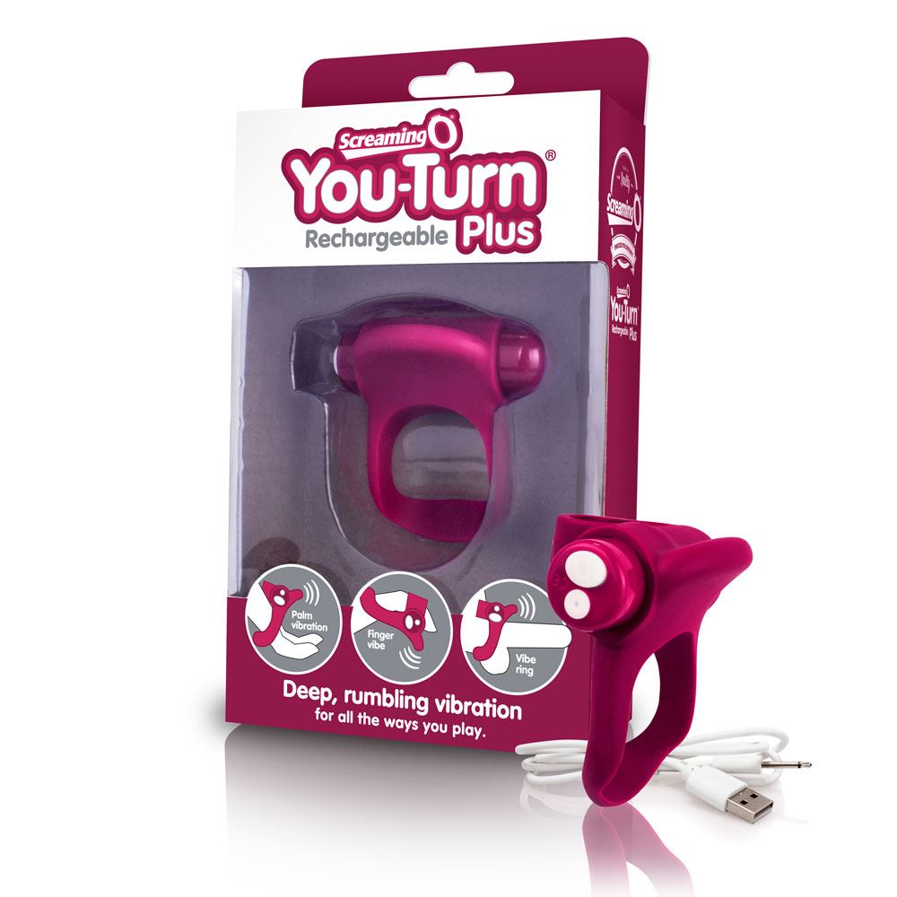 Adult Product 18+ - Screaming O Charged You Turn Plus - Merlot - Screaming O - Screaming O - KS Store