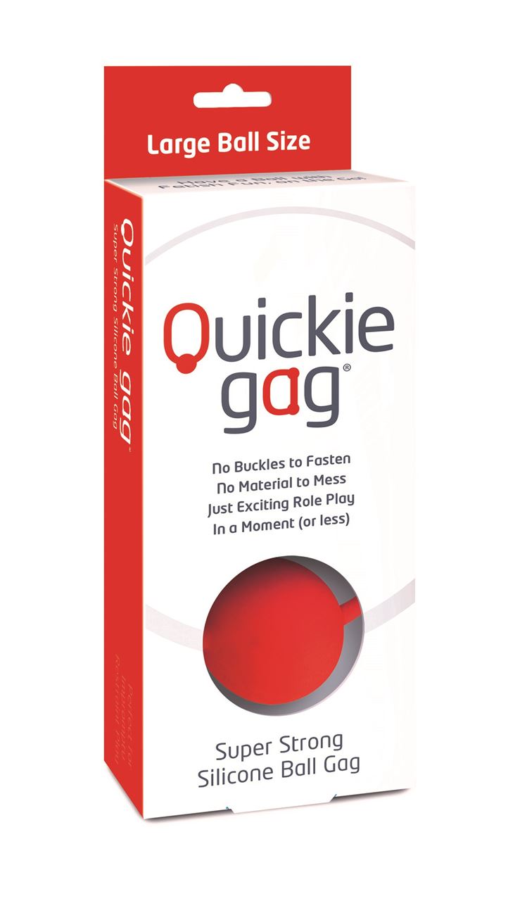 Adult Product 18+ - Quickie Gag Large Ball - Red - Quickie - Quickie - KS Store