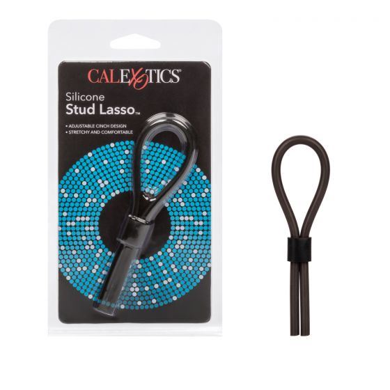 Adult Product 18+ - Silicone Stud Lasso - Black - California Exotics - Cock Rings - KS Store
