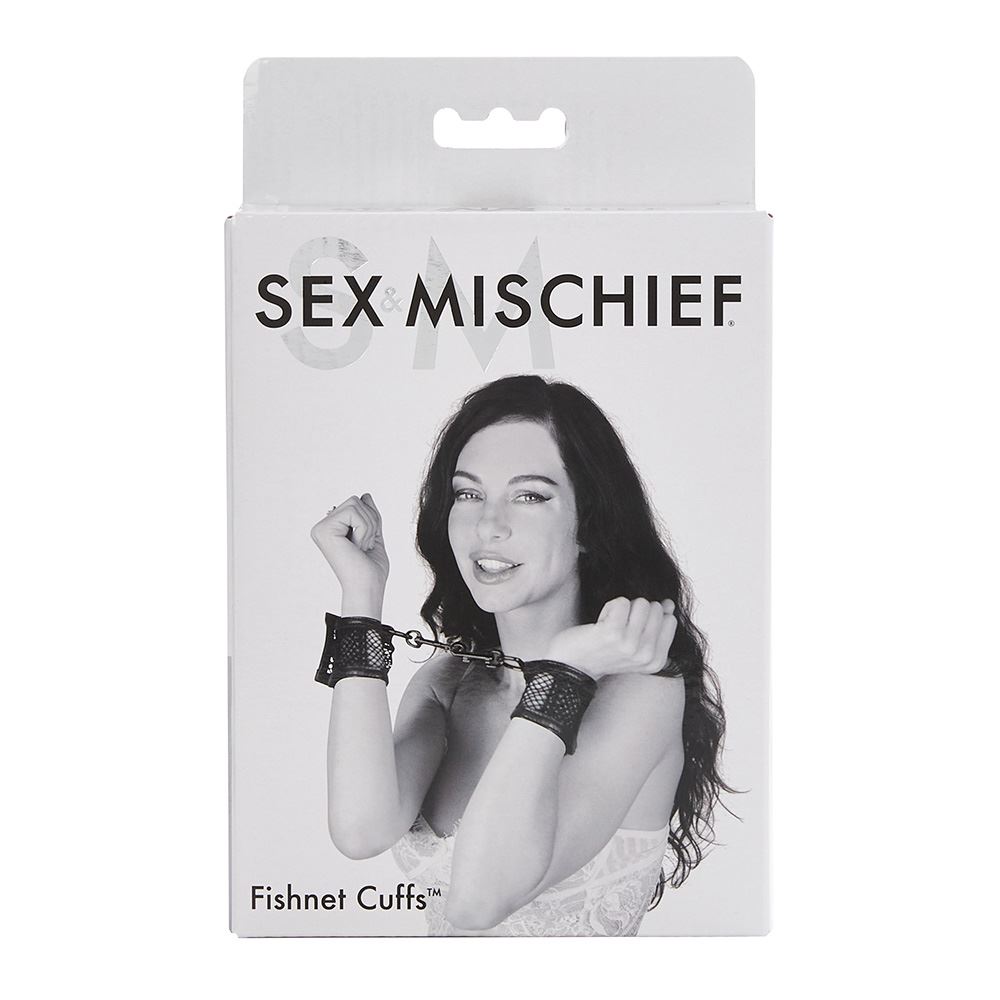 Adult Product 18+ - S&M Fishnet Cuffs - Sex & Mischief - Restraints - KS Store