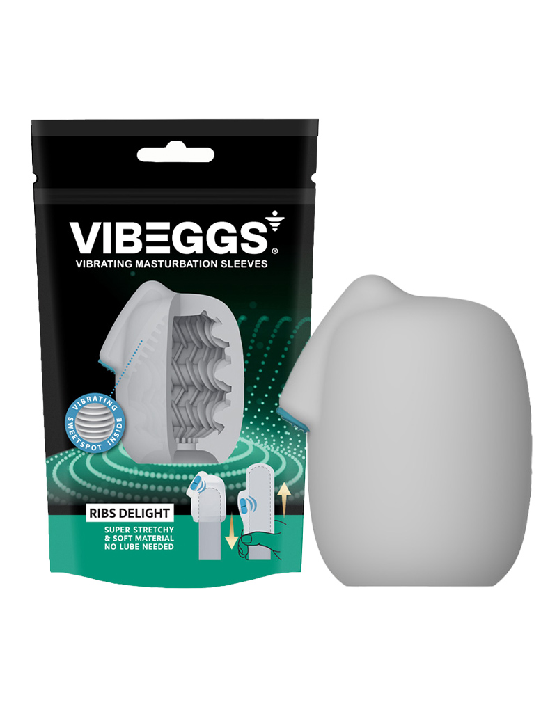 Adult Product 18+ - VIBEGGS - Ribs Delight - Vibrating Masturbation Sleeve - Vibeggs - Vibeggs - KS Store