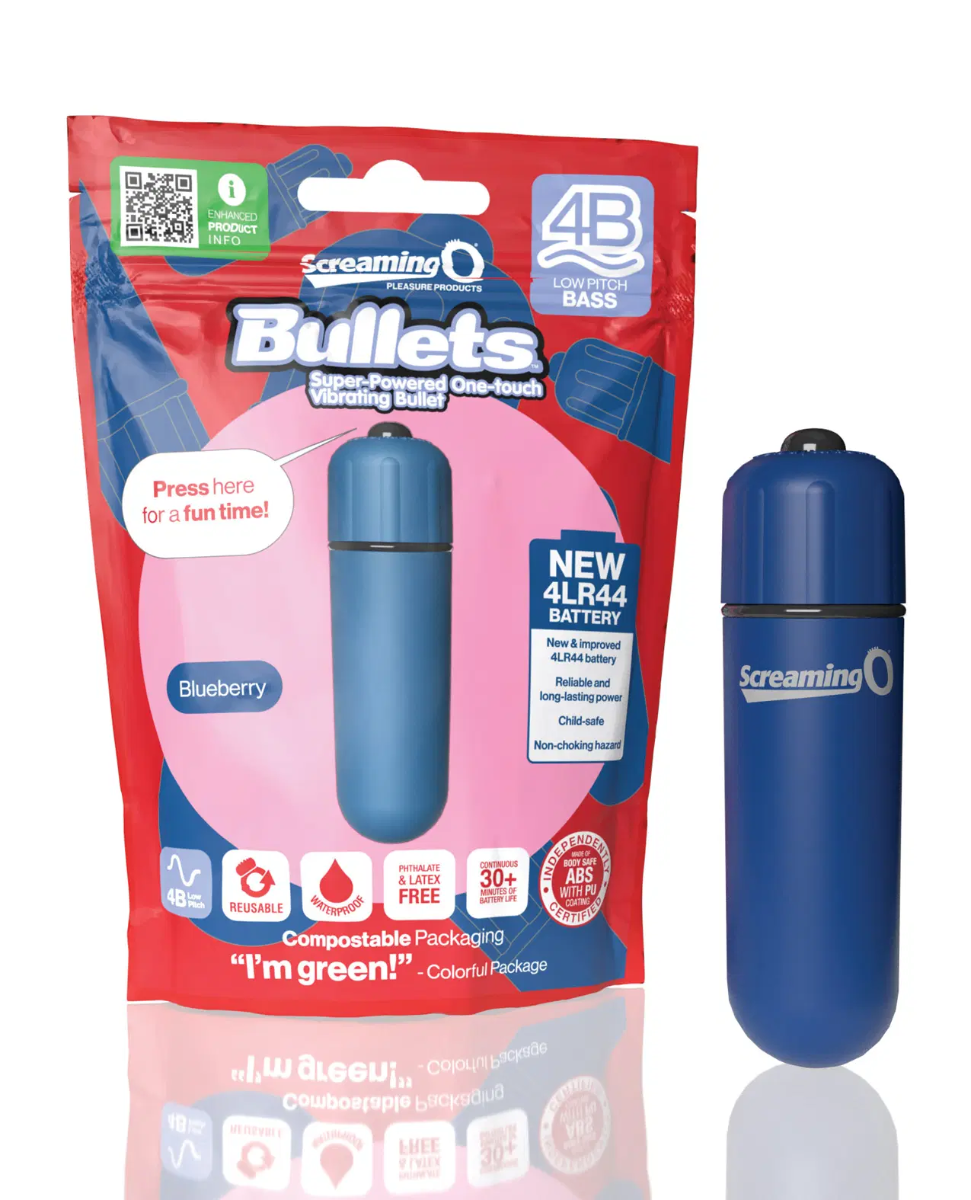 Adult Product 18+ - Screaming O 4B Bullet - Blueberry - Screaming O - Screaming O - KS Store