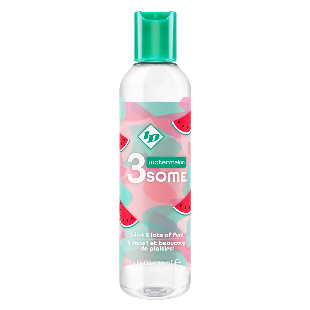 Adult Product 18+ - ID 3some 4 fl oz Watermelon Bottle - ID Lubricant - Lubricants - KS Store