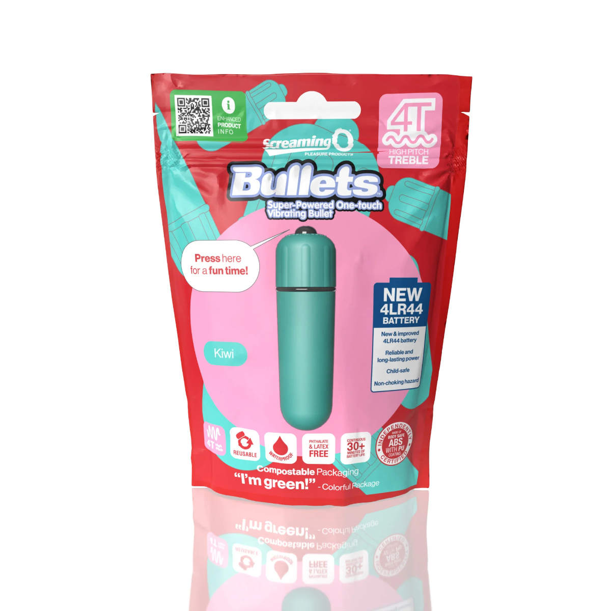 Adult Product 18+ - Screaming O 4T Bullet - Kiwi - Screaming O - Screaming O - KS Store