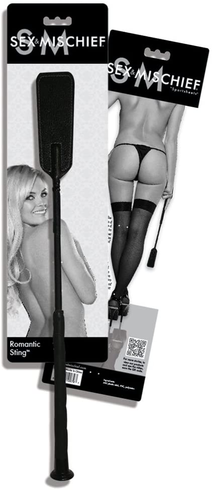 Adult Product 18+ - S&M Romantic Sting Crop - Sex & Mischief - Whips Paddles & Ticklers - KS Store