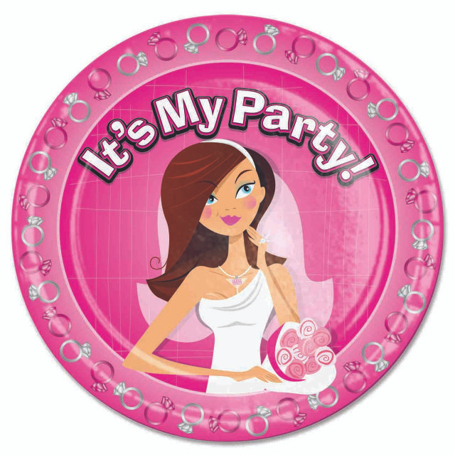 Adult Product 18+ - Bride to Be Party Plates - Ball & Chain - Hen and Stag Games - KS Store