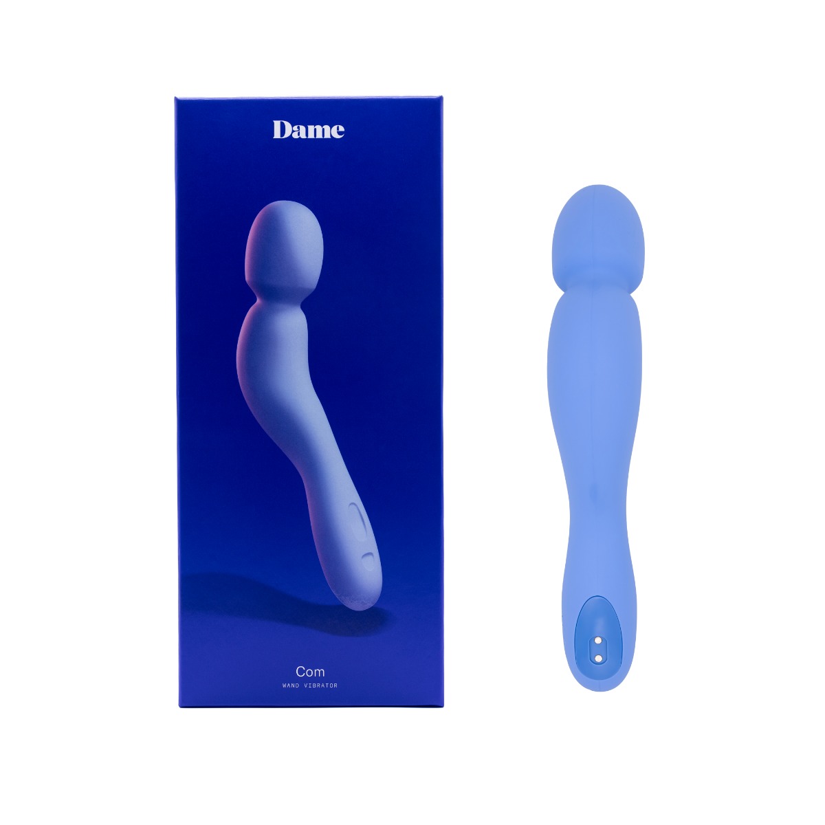 Adult Product 18+ - DAME - Com Wand Vibrator - Periwinkle - Dame - New Products - KS Store