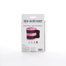 Adult Product 18+ - S&M Kinky Pinky Cuffs with Tethers - Sex & Mischief - Restraints - KS Store