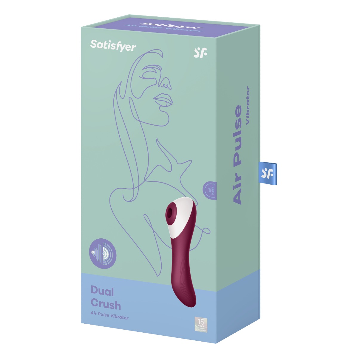 Adult Product 18+ - Satisfyer Dual Crush - Burgundy - Satisfyer - Toys - KS Store