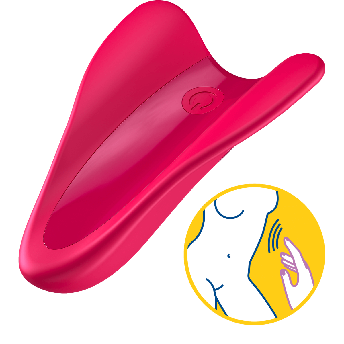 Adult Product 18+ - Satisfyer High Fly Finger Vibe - Red - Satisfyer - Toys - KS Store