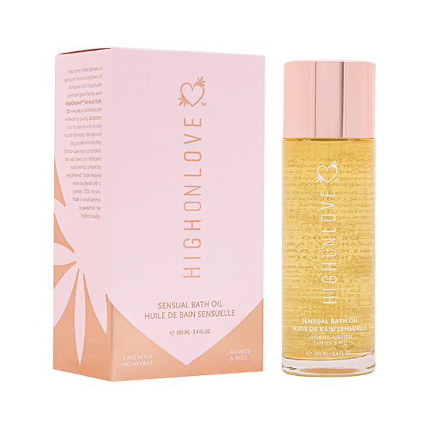 Adult Product 18+ - High On Love - Bath Oil - Lavender Honeybee - High On Love - Intimate Care - KS Store
