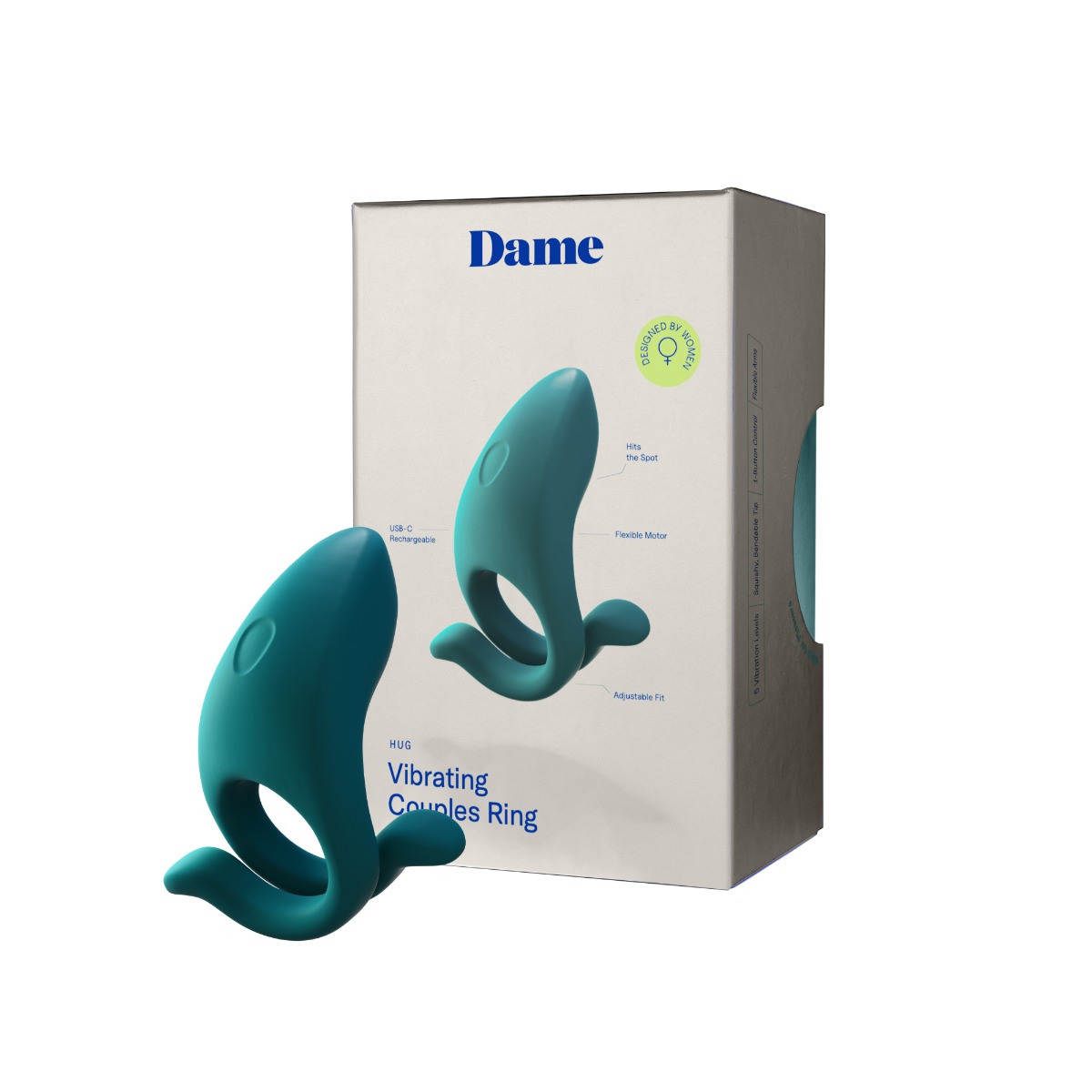 Adult Product 18+ - DAME - Hug Vibrating Couples Ring - Fir - Dame - New Products - KS Store
