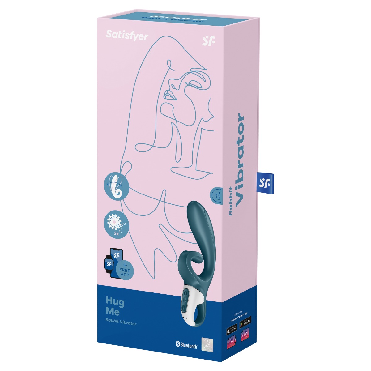 Adult Product 18+ - Satisfyer Hug Me - Grayblue - Satisfyer - Toys - KS Store