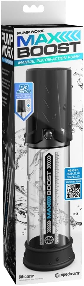 Adult Product 18+ - Pipedream - Pump Worx - Max Boost - Black - Pipedream - Pump Worx - KS Store