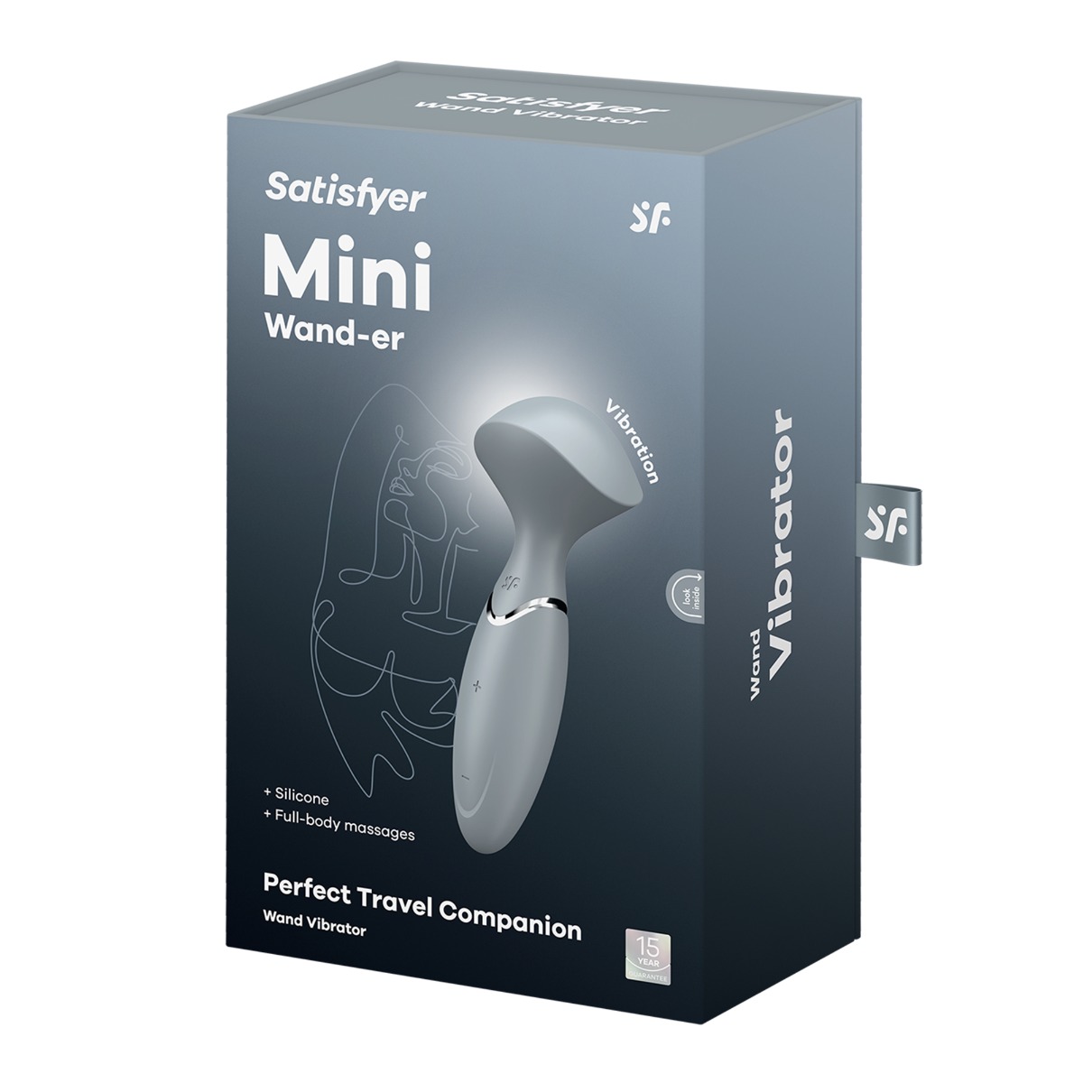 Adult Product 18+ - Satisfyer Mini Wand-er - Stonegray - Satisfyer - Toys - KS Store