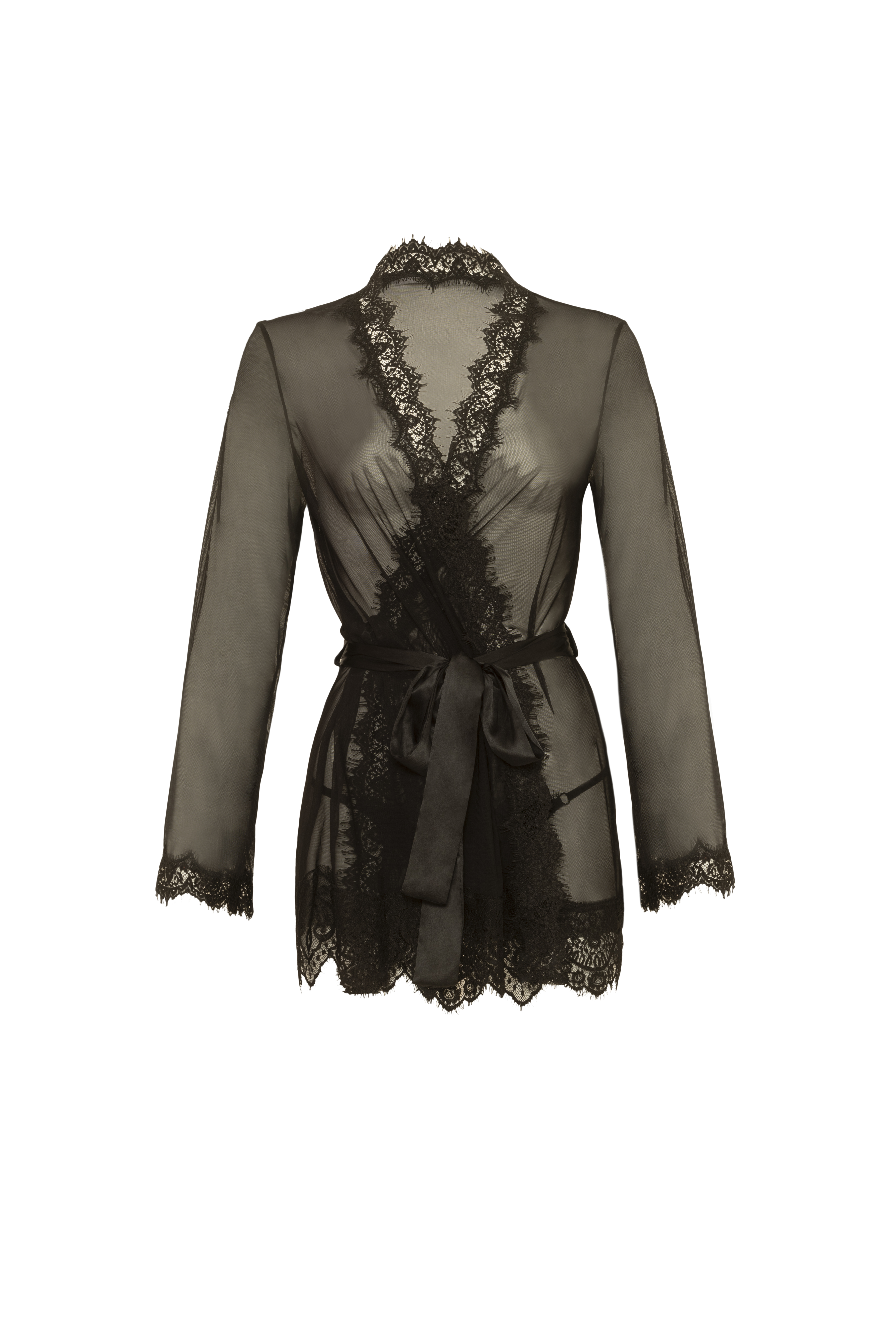 Adult Product 18+ - Oh La La Cheri - Provence Robe - S/M - Black - Oh La La Cheri - Oh La La Cheri - KS Store