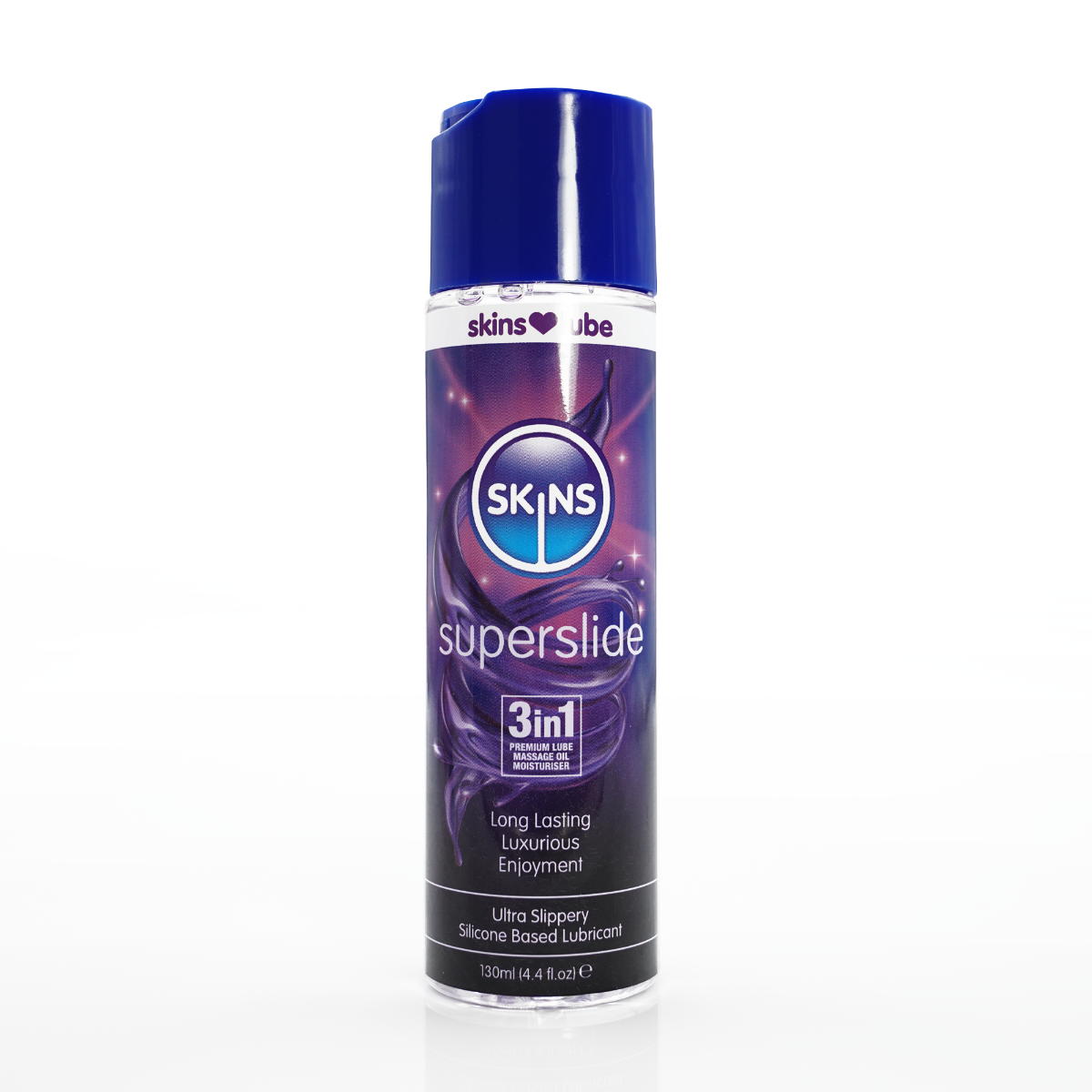 Adult Product 18+ - Skins Superslide Silicone Based Lubricant 4.4 fl oz (130ml) - Skins - Skins Sexual Health - KS Store