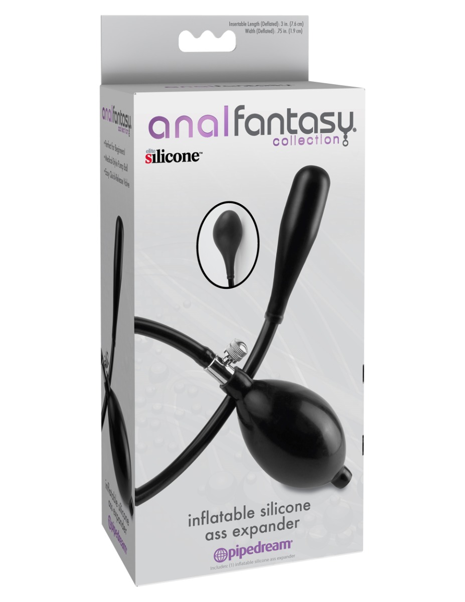 Adult Product 18+ - Pipedream - Anal Fantasy Collection - Inflatable Silicone Ass Expander - Black - Pipedream - Anal Fantasy Collection - KS Store