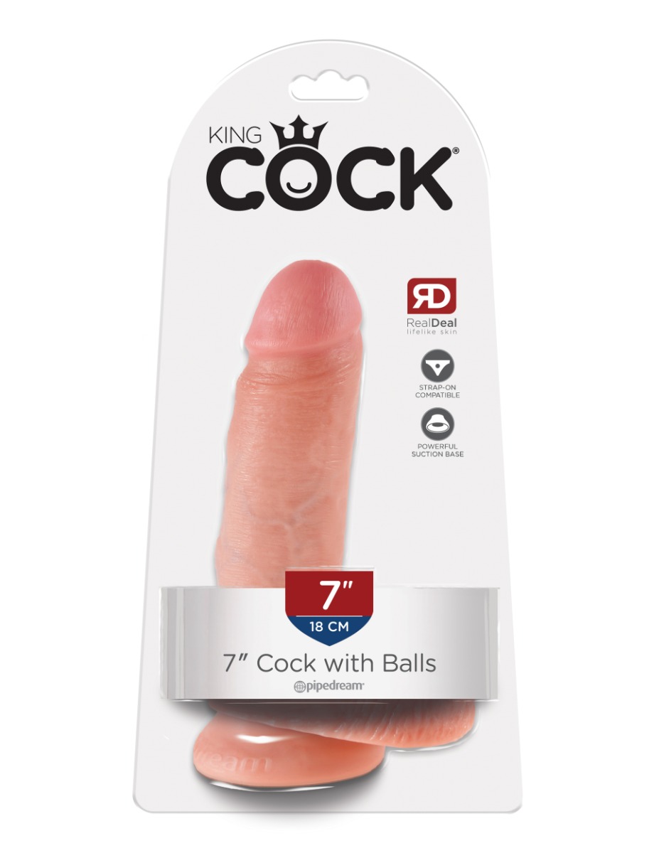 Adult Product 18+ - Pipedream - King Cock - 7" Cock with Balls - Light - Pipedream - Pipedream - KS Store