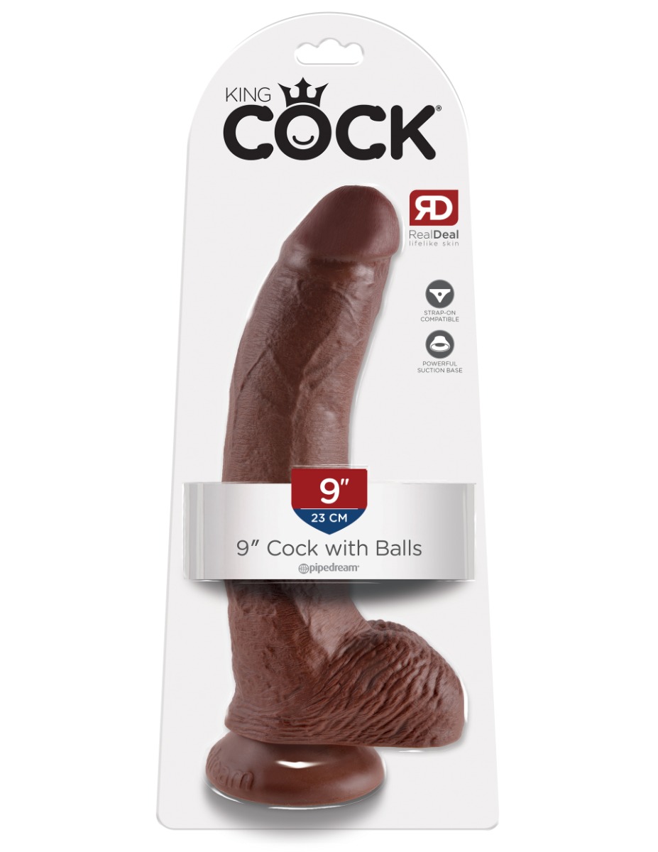 Adult Product 18+ - Pipedream - King Cock - 9" Cock with Balls - Brown - Pipedream - Pipedream - KS Store