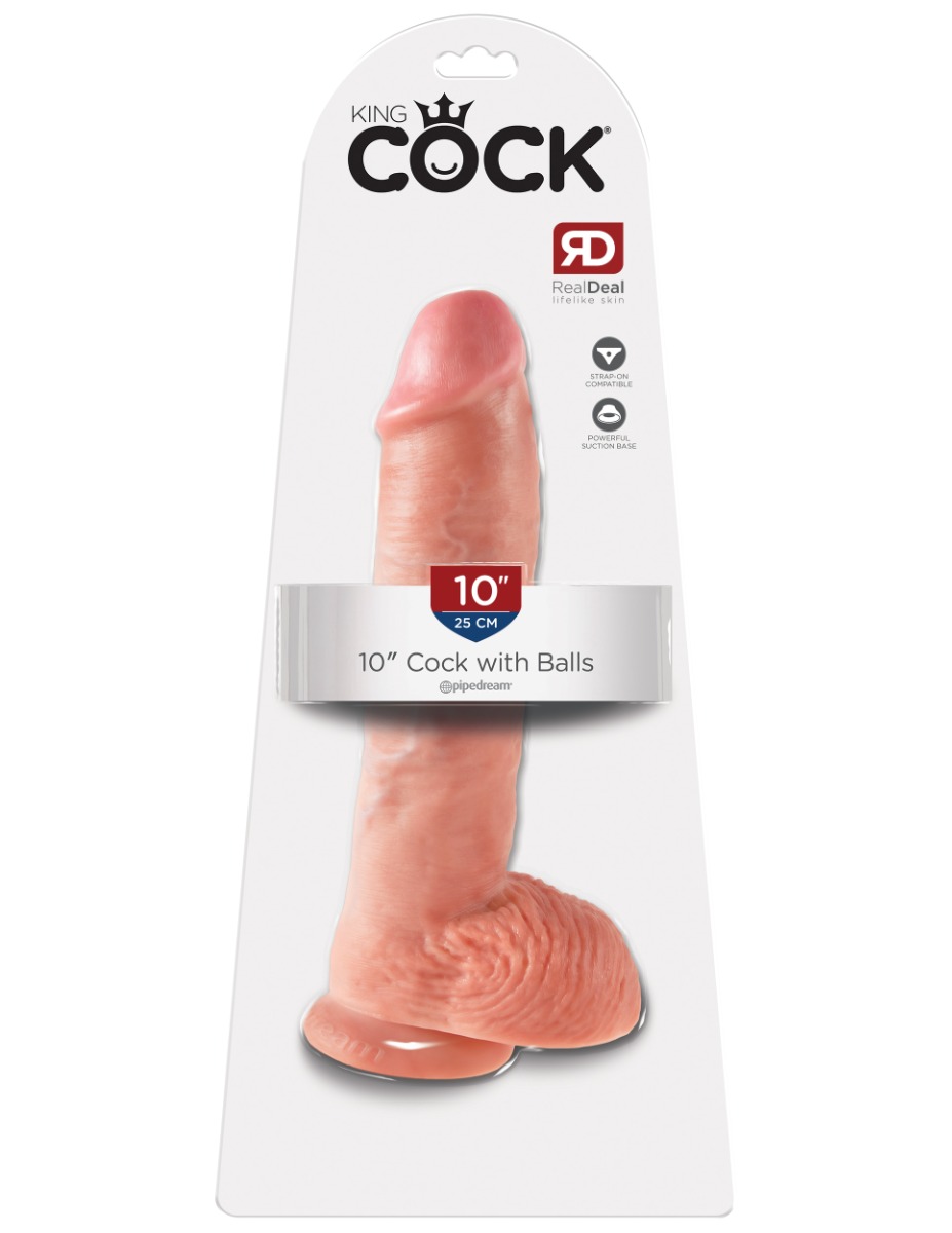 Adult Product 18+ - Pipedream - King Cock - 10" Cock with Balls - Light - Pipedream - Pipedream - KS Store