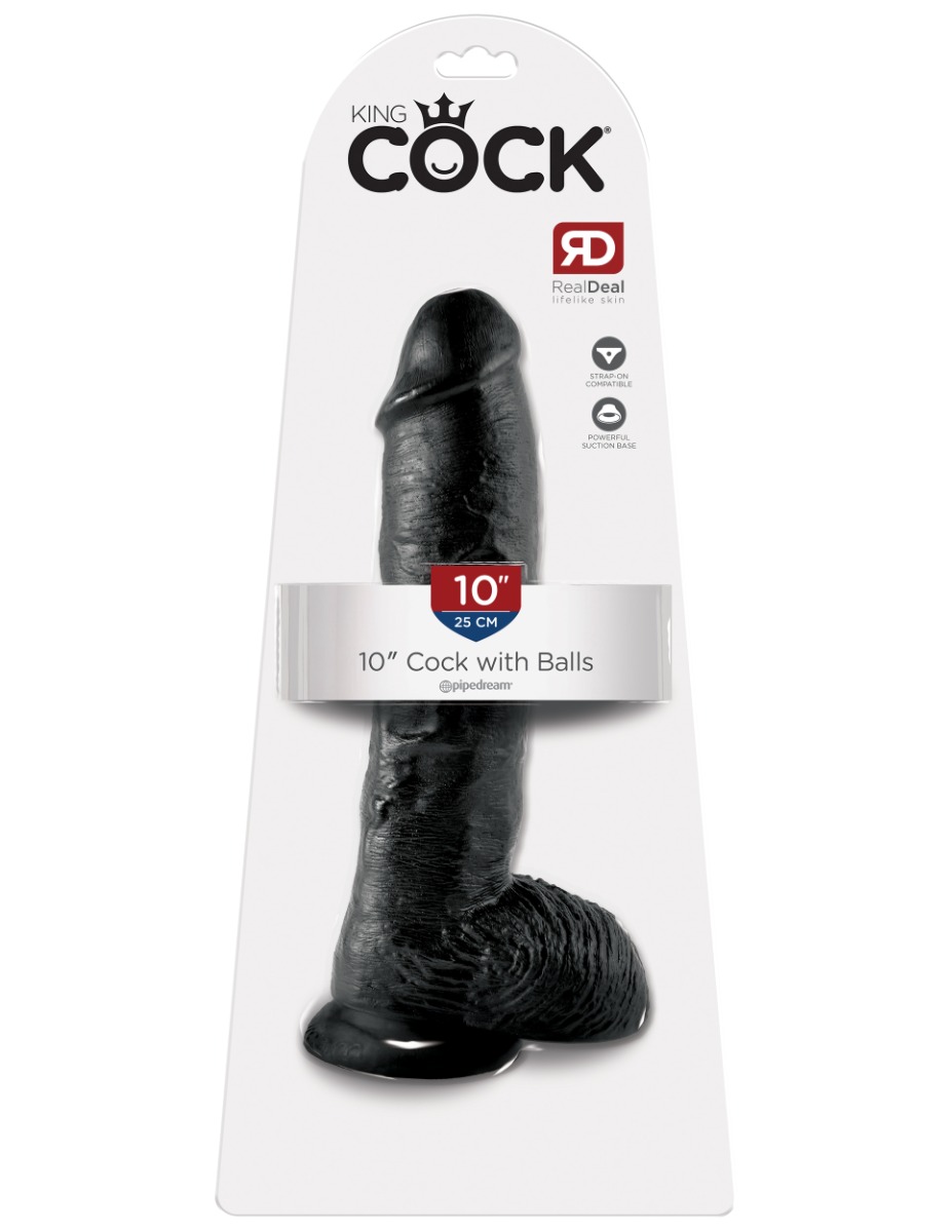 Adult Product 18+ - Pipedream - King Cock - 10" Cock with Balls - Black - Pipedream - Pipedream - KS Store