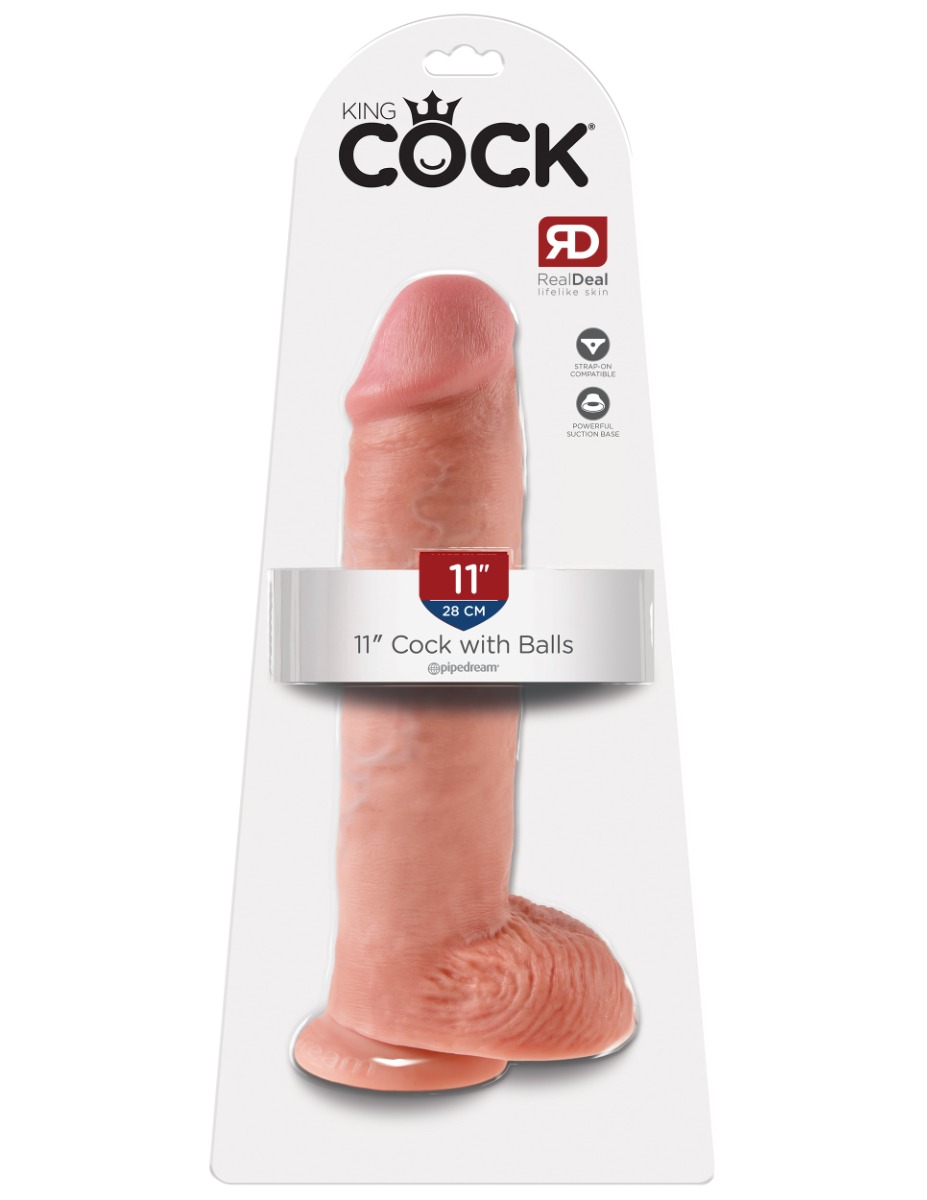 Adult Product 18+ - Pipedream - King Cock - 11" Cock with Balls - Light - Pipedream - Pipedream - KS Store