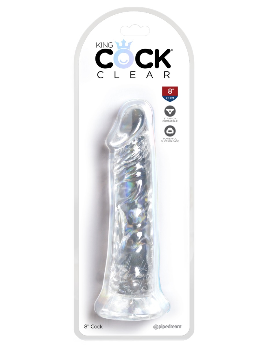 Adult Product 18+ - Pipedream - King Cock Clear - 8" - Clear - Pipedream - King Kong Clear - KS Store