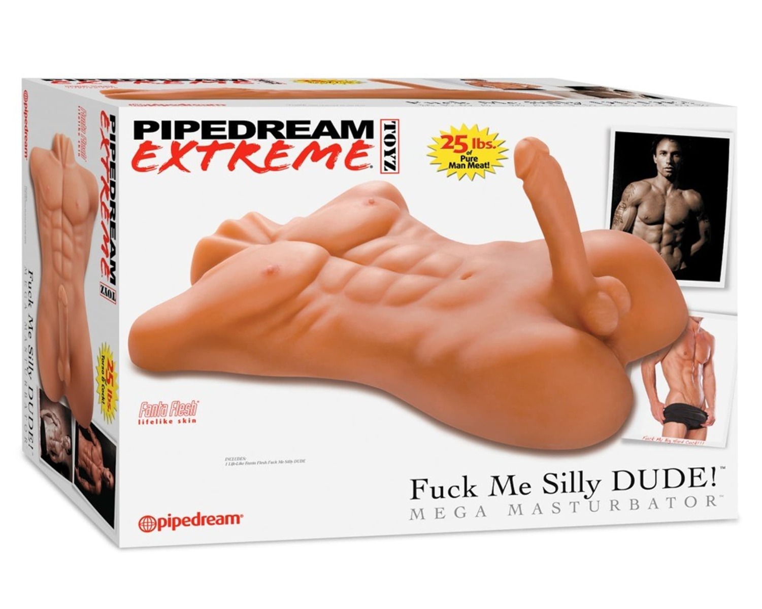 Adult Product 18+ - Pipedream - PDX Extreme - Fuck Me Silly Dude! Mega Masturbator - Light - Pipedream - PDX Extreme - KS Store