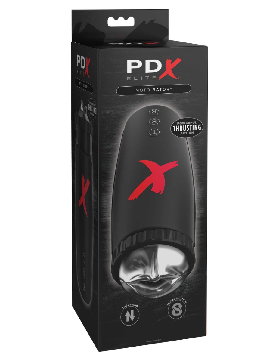 Adult Product 18+ - Pipedream - PDX Elite - Moto-Bator - Clear/Black - Pipedream - PDX Elite - KS Store