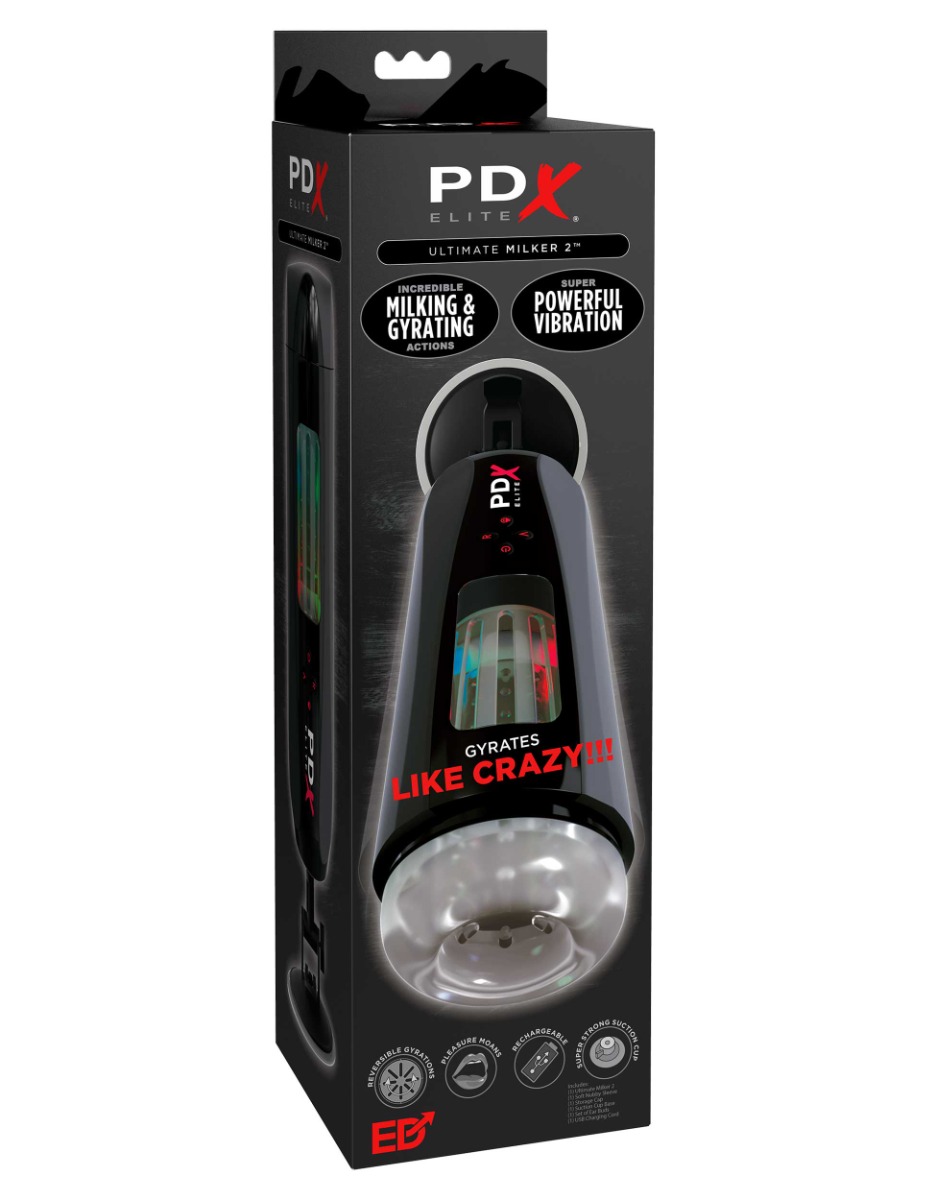 Adult Product 18+ - Pipedream - PDX Elite - Ultimate Milker 2 - Black - Pipedream - PDX Elite - KS Store