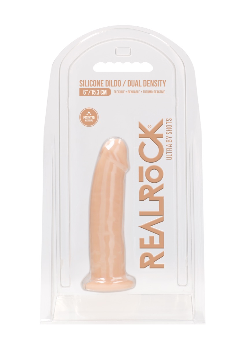 Adult Product 18+ - Real Rock Silicone Dildo Without Balls 6" (Flesh) - Real Rock - Real Rock - KS Store