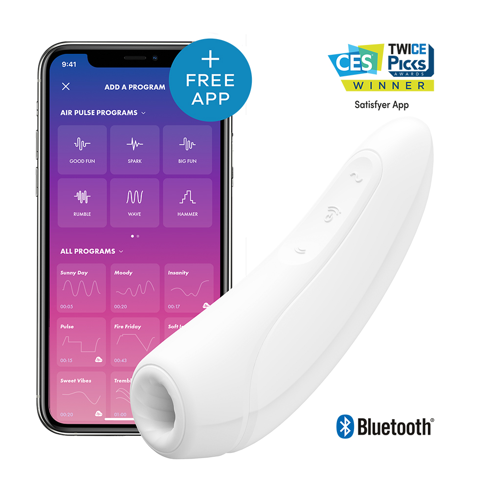 Adult Product 18+ - Satisfyer App Enabled Curvy 1+ White - Satisfyer - Toys - KS Store