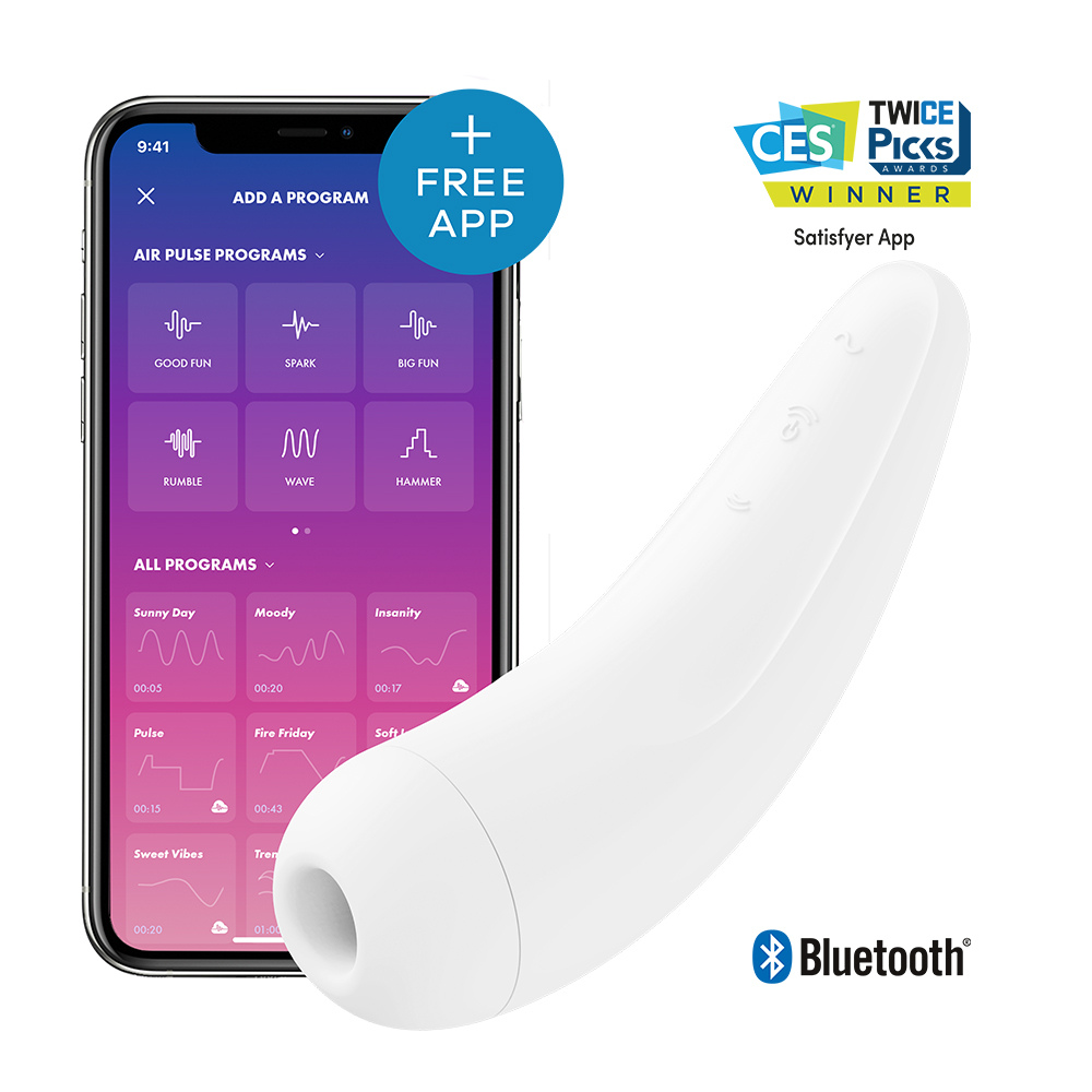 Adult Product 18+ - Satisfyer App Enabled Curvy 2+ White - Satisfyer - Toys - KS Store