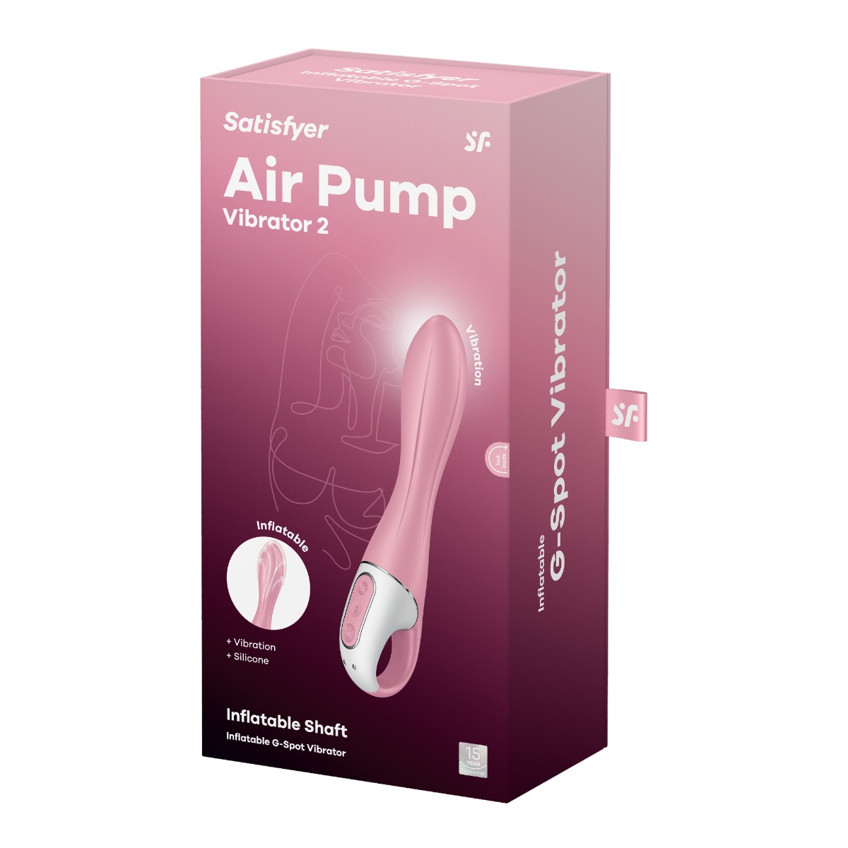 Adult Product 18+ - Satisfyer Air Pump Vibrator 2 - Light Red - Satisfyer - Toys - KS Store