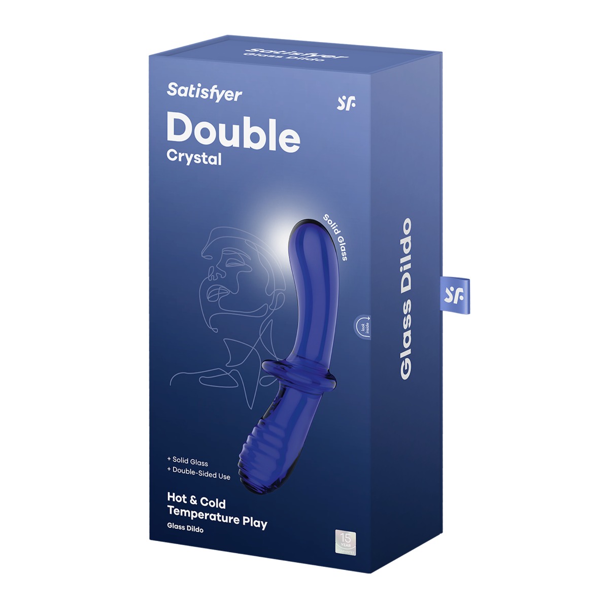 Adult Product 18+ - Satisfyer Double Crystal - Light Blue - Satisfyer - Toys - KS Store