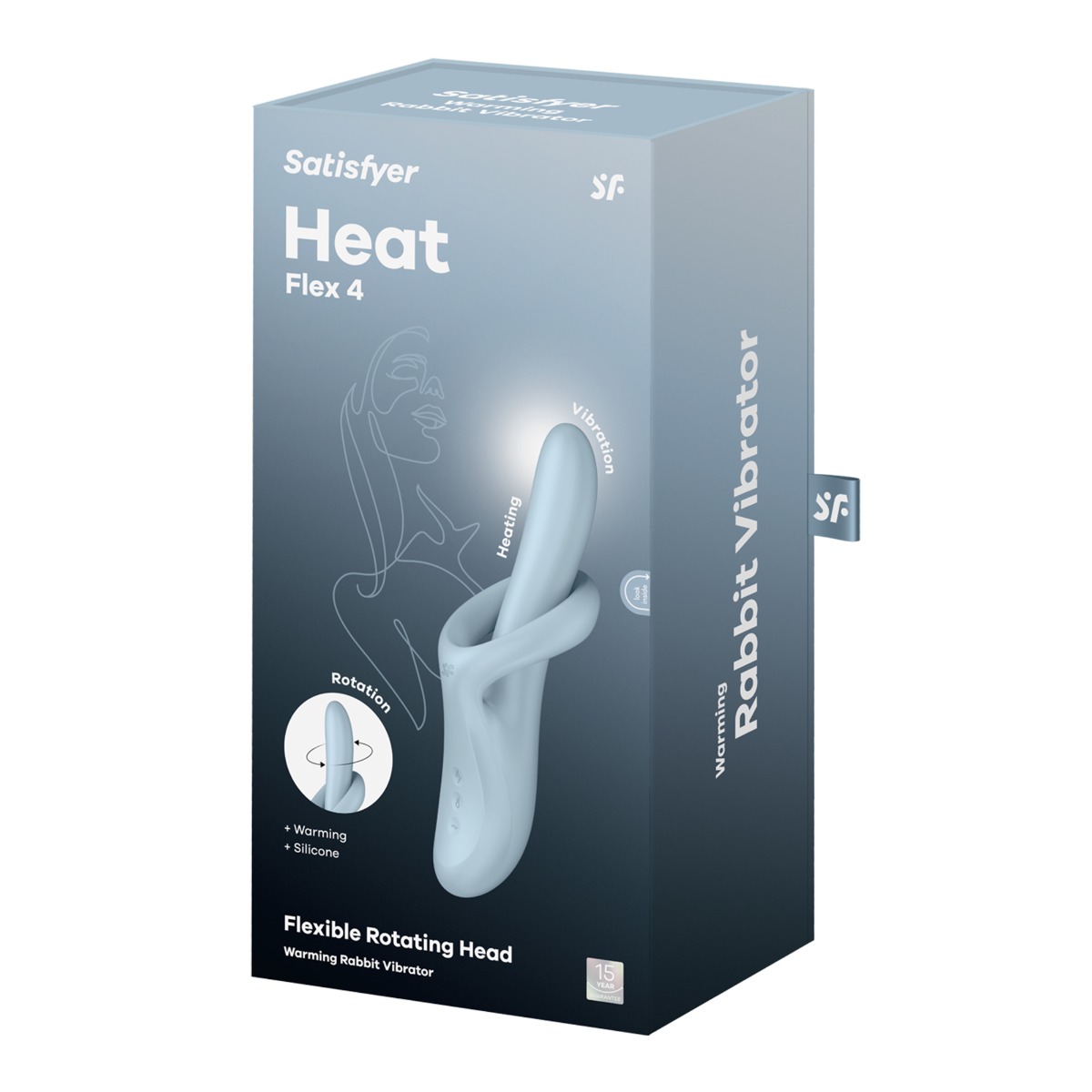 Adult Product 18+ - Satisfyer Heat Flex 4 - Light Blue - Satisfyer - Toys - KS Store